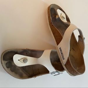 Birkenstock Gizeh Thong Sandal White sz 40 (9-9.5)